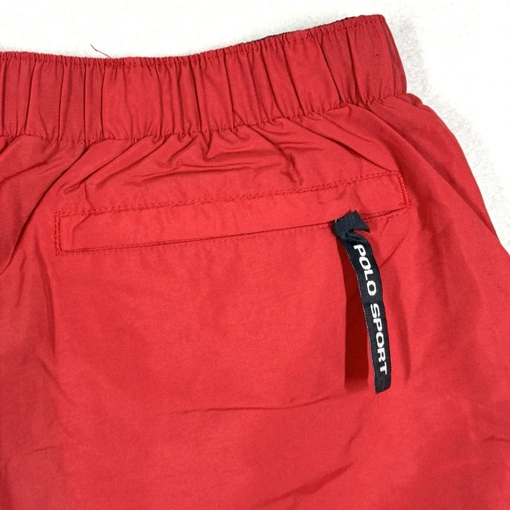 Polo Ralph Lauren Sport Swim Trunks Mens Large USA Flag‎ Logo Y2K Board Shorts